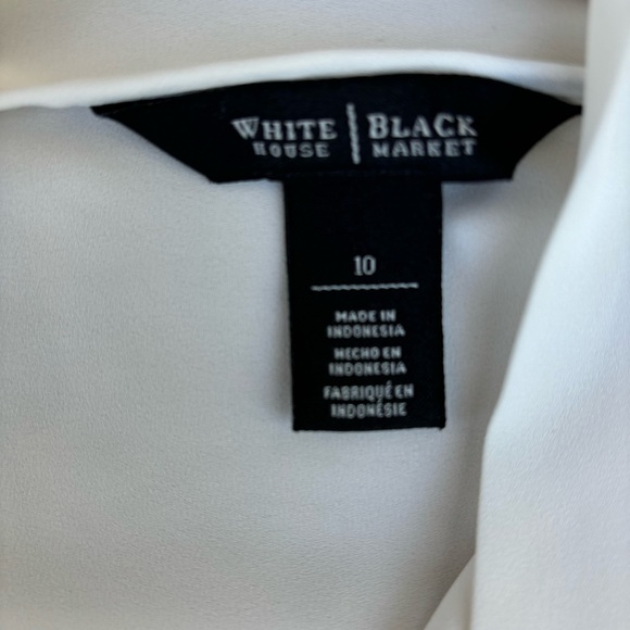 WHBM cream blouse with bow - Picture 8 of 8